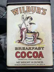 WILBUR'S BREAKFAST COCOA 14 oz Tin Container, Lititz PA