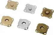 COOPHYA DIY Craft Bag Buckle f 10pcs 14mm Magnetic Bag Charms Easy Application Blossom Shaped Magnetic Clasp