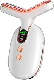 Facial and Neck Beauty Massage,3 Models Face and Neck Beauty Device,at Home Face Sculpting Tool for Skin Care (White)