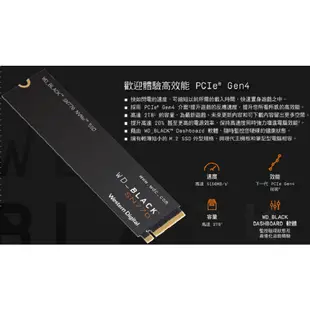 WD 黑標 SN770 500G / 1TB NVMe M.2 PCIe SSD TLC