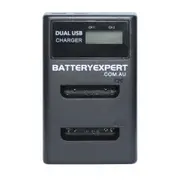 External USB Dual Camera Battery Charger For Fujifilm Fuji FinePix XP140 L50 XP10 XP20 J10 JV250 Z33WP Instax Mini 90 Neo Classic NP-45 NP-45S NP-45A