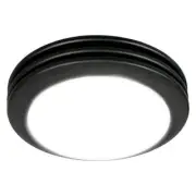Akicon Decorative Exhaust Fan 8.12" 80CFM Ceiling Bathroom LED Light Matte Black