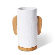 E Style Hawthorne Vessel Ecomix/Wood Decorative Vase 31cm Beige/Natural