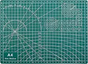 A4 Self Healing Cutting Mat -sided PVC Cutting Board with Grid Lines Angles Design m Thickn for Scrapbooking Art & Craft Projects