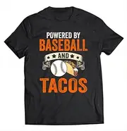 [X.Style] Powered by Baseball and Tacos ds255 T-Shirt