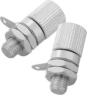 CAXUSD 2pcs Audio Terminal Grounding Column Banana Jack Socket Assembly High- Amplifier Adapter