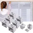 6Pcs Blind Brackets Curtain Mounting Brackets Venetian Blind Bracket Track Cover