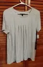 NWT Women's light gray blouse Size L by Olivia Sky