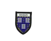 Patch printed embroidery souvenir shield crest city travel australia brisbane