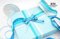 在飛比找松果購物優惠-<特惠套組> 藍色叮叮噹聖誕套組 緞帶套組 禮盒包裝 蝴蝶結