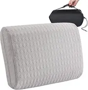 ENITYA Camping Pillow with Washable Cover - Travel Essentials, Memory Foam Backpacking Pillow, Portable for Camping, Air Travel, Hiking, Beach, Hammock, Medium(Grey)