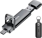 SSK 1TB USB C Drive Up to 550MB/s, Fast USB-Stick Dual Drive Type-c +A USB3.2 Gen2 Solid State Drive, External SSD Memory Stick for Android Phone Laptop Tablet Mac Business Travel Essential
