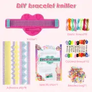 Bracelet Making Kit DIY Thread Bracelet Kit Colorful Elastic String xdSnN