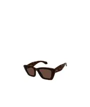 Alaïa Square Frame Sunglasses 57 Brown