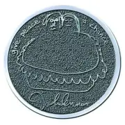 John Lennon Give Peace A Chance Hi Chrome Metal Pin Badge