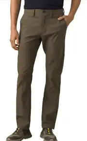 PrAna Mens Alameda Straight Leg Casual Hiking Pants Size 38x34 Slate Green NWT