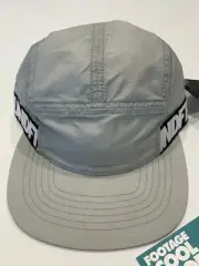 UNDEFEATED UNDFTD 5-PANEL SIDE LOGO RIP STOP NYLON SAMPLE HAT CAP GREY BLACK