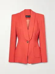 [SERGIO HUDSON] SERGIO HUDSON - Stretch-wool Crepe Blazer - Orange - US14 US 14 Orange