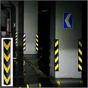 Rubber Corner Guards Wall Corner Guard for Parking Garages Rubber Column L-Shape Corner Guard 1cm Thick Thickened(1pcs-80cm)
