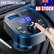 Car FM MP3 Player Bluetooth Transmitter 5.0 Wireless Handsfree 2 USB Charger YA