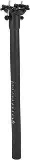 X AUTOHAUX Bike Seat Posts Ultra Light Bike Saddle Post Seat Tube Matte Black 1 Pc 25.4x400mm Carbon Fiber