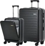 2Pcs 20/28" Luggage Set Lightweight Hardshell Checked Luggage Travel Vacation