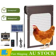 Chicken Coop Door Roll-up Door LCD Solar Automatic Remote Control Time Sensing