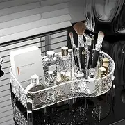 Makeup Storage Organizer Cosmetics Organizer Tray, Makeup Brush and Skincare Organizer for Dresser Table Bathroom Vanity Storage Organizer Desk Organizer Caddy for cosmetics, Perfume, Lipsticks