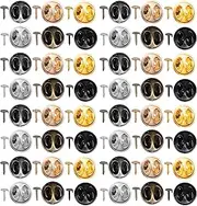[TEHAUX] Butterfly Metal Pins with Locking Clasp 120 Pack Sewing Pins for Fabric Tie Tacks