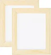 sourcing map 2 Pcs Paper Making Screen Wooden Paper Making Mould 7.1x5.9Inch Papermaking Frame Kit for DIY Paper Craft Making Cards, Bookmarks