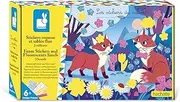 Janod - Foam and Fluorescent Sand Stickers - 3 Boards - Forest Animals Theme - Les Ateliers Du Calme - Children's Creative Leisure Kit - Concentration and Creativity - from 6 Years - J09166