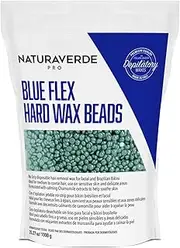 Natura Verde Pro Blue Hard Flex Wax Beads 35 oz. Bag