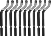 10pcs Stainless Steel Deburring Tool Trimming Tool Chamfering Tool Fix-blade Knife Deburring Scraper for Daily Use