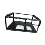Open Chassis Case Rack Sturdy Black Steel Professional Compatible 360mm Water