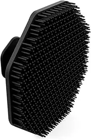 xioaue 2Pcs Silicone Face Scrubber,Soft Silicone Cleansing Brush Clean Pores Massage Cleansing Brush,Black Easy Install Easy to Use
