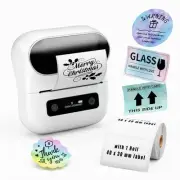 M220 3 Inch Barcode Label Marker, Bluetooth Label Maker Machine with 1 Pack L...