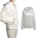 【adidas 愛迪達】W FI BOS Hoodie 女款 灰色 運動 休閒 帽T 口袋 連帽 長袖 IM4877