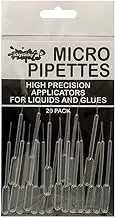 Ickysticky Micro Pipettes 20-Piece Set, 10 uL Capacity, Liquid Dropper Pasteur Pipettes for Cupcakes, Strawberry, Chocolates,Whiskey,Alcohol,Syrups,Sodas, Paint, Chemicals.