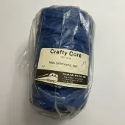 Crafty Cord Macrame 100 Yds Crafting Crochet Knotting Weaving DIY Knit Blue