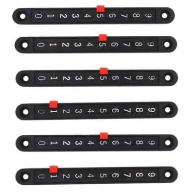 6Pcs Tabletop Scoreboard Snooker Score Board Scorer Pointers and Strip Tabl E5Q5