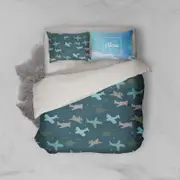3D Aircraft Helicopter Quilt Cover Set Bedding Set Pillowcases 27