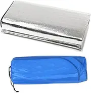 VANZACK Double-Sided Waterproof Mat Camping Kneeler Picnic Sleeping Pad 200x200cm Moisture-Proof Aluminum Foil Eva Pad