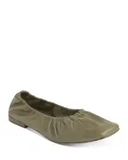 Whistles Ione Soft Ruched Square Toe Flats