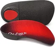 [Dr.Foot] Dr. Foot's 3/4 Length Orthotic Insoles, High Arch Support Inserts for Flat Feet Plantar Fasciitis Over-Pronation and Foot Pain (Medium (Men's 6.5-8.5 / Women's 7.5-9.5))