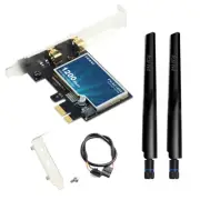 Desktop PC PCIe WiFi Card Dual Band Wireless-AC Bluetooth PCI-E Network Adapter