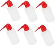 iplusmile 6pcs Plastic Lab Cleaning Bottles with Scale Squeeze Design for Precise Measurement for Plant Watering and Eyelash Rinsing and Portable Wash Bottles