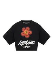 [Kenzo] Kenzo-T-Shirt Boke Flower Crop-Donna S