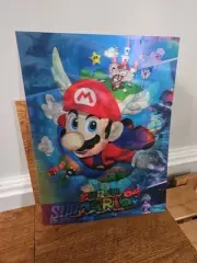 Super 64 Mario Holographic 3D Lenticular Sign