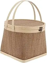 Egg Basket with Cover Handheld present Packing Basket for Fruits and Storage for Weddings Festivals and Home Organization
