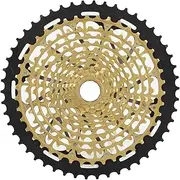 12Speed 9-50T Road Bike Cassette Sprocket, Ultralight Integration Hollow Bike Golden Flywheel Freewheel